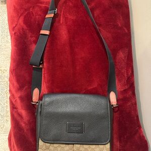 Coach Black and Tan Crossbody Bag